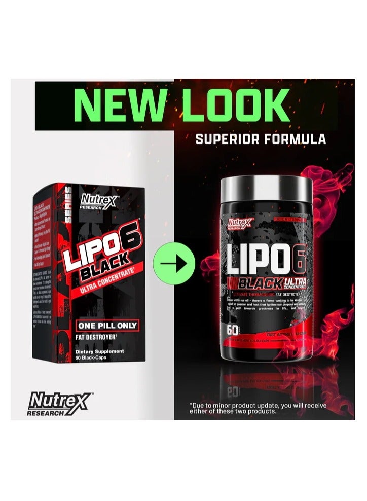 Lipo 6 Black Ultra Concentrate Fat Destroyer 60 Capsules