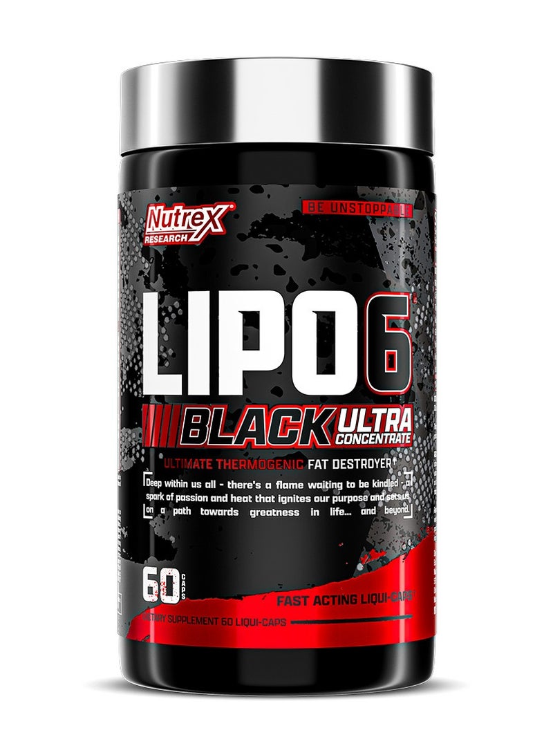 Lipo 6 Black Ultra Concentrate Fat Destroyer 60 Capsules