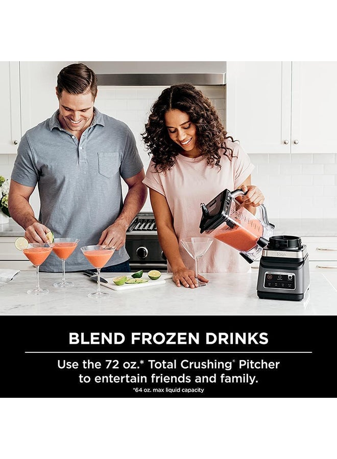 2-In-1 Blender With 3 Automatic Programs; Blend, Max Blend, Crush, And 4 Manual SettIngs, 2.1L Jug & 700ml Cup,Dishwasher Safe Parts, Auto-iQ 2.1 L 1200 W BN750ME Black