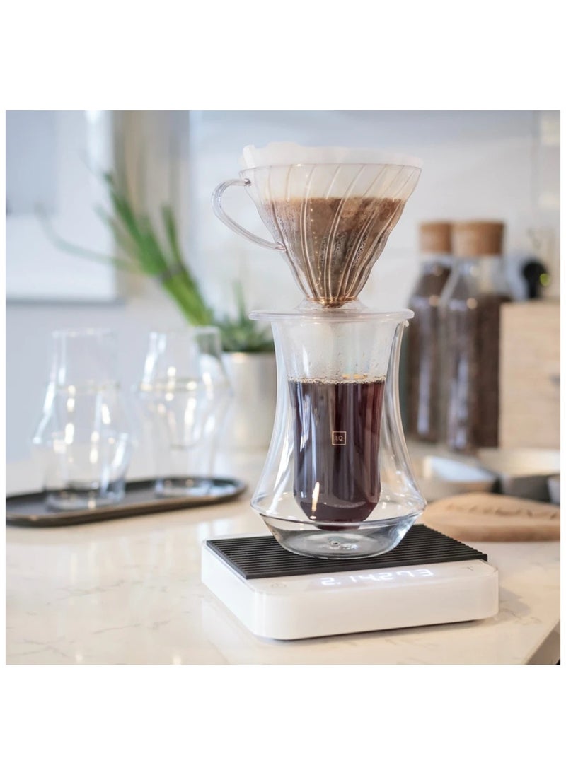 Pique Coffee Carafe, Double-Walled Hand-Blown Borosilicate Glass, Precision Pouring - 300ml