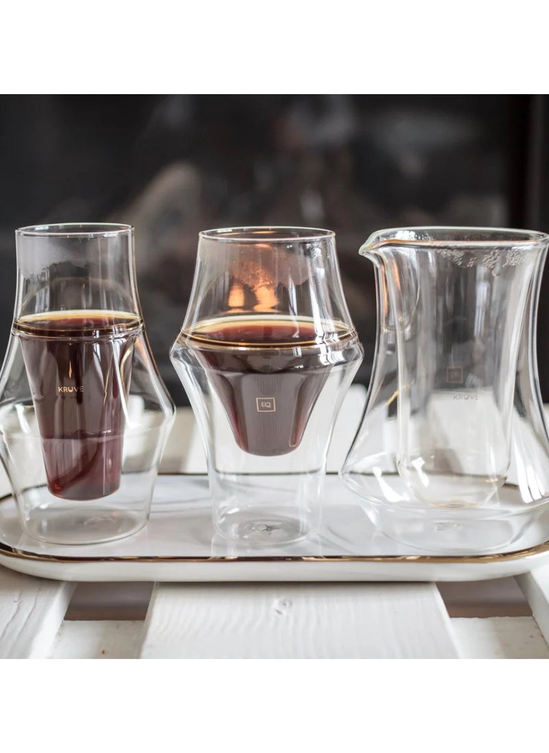 Pique Coffee Carafe, Double-Walled Hand-Blown Borosilicate Glass, Precision Pouring - 300ml