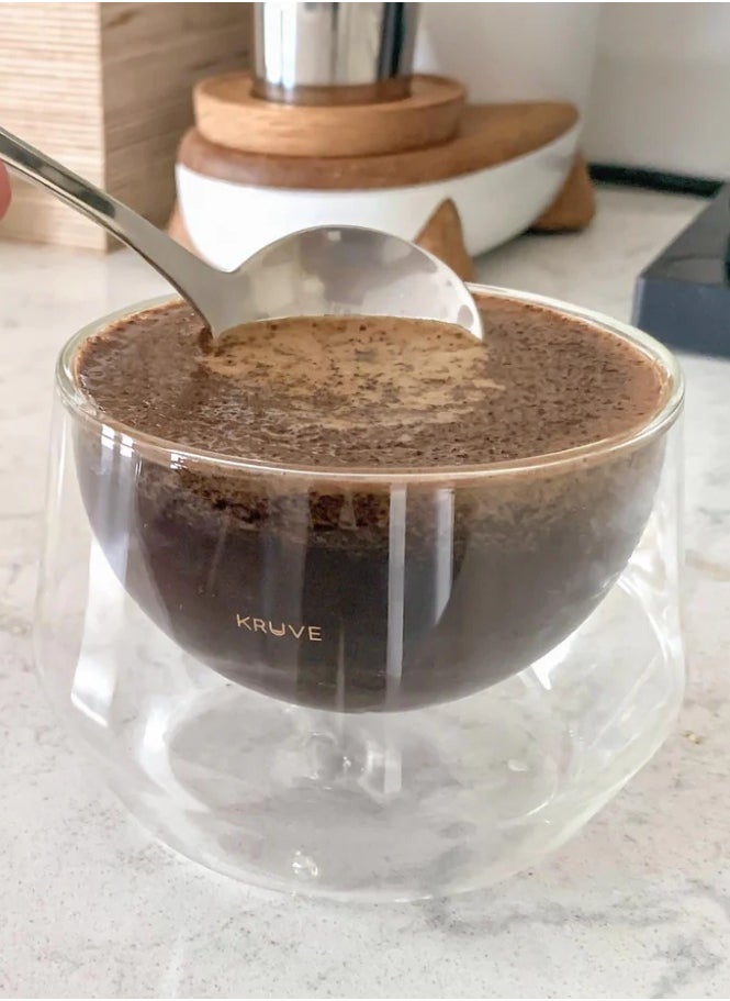 Imagine Coffee Glasses, Double-Walled Hand-Blown  Borosilicate Glass, Design Optimized for latte art - 200ml