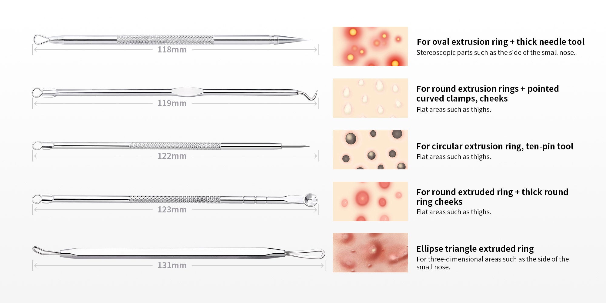 Blackhead Remover Tools 9 Pcs Pimple Popper Tool Kit with Metal Case for Blackheads Forehead