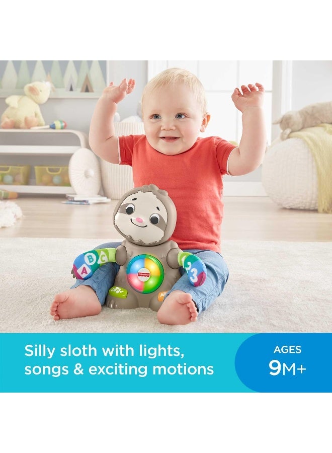 Linkimals Learning Toy Smooth Moves Sloth with Interactive Music and Lights for Infants and Toddlers