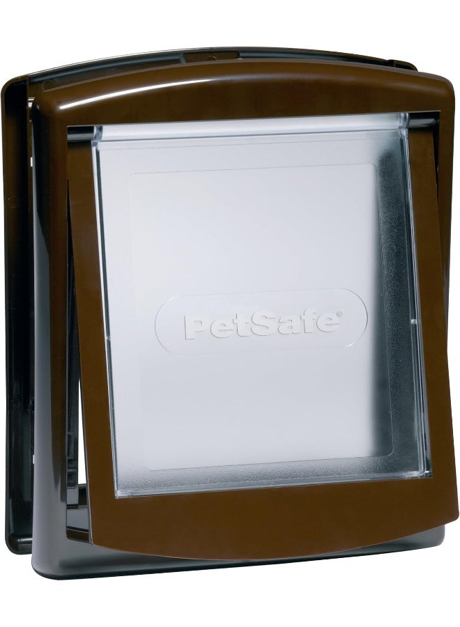 Original 2 Way Pet Door Brown Medium