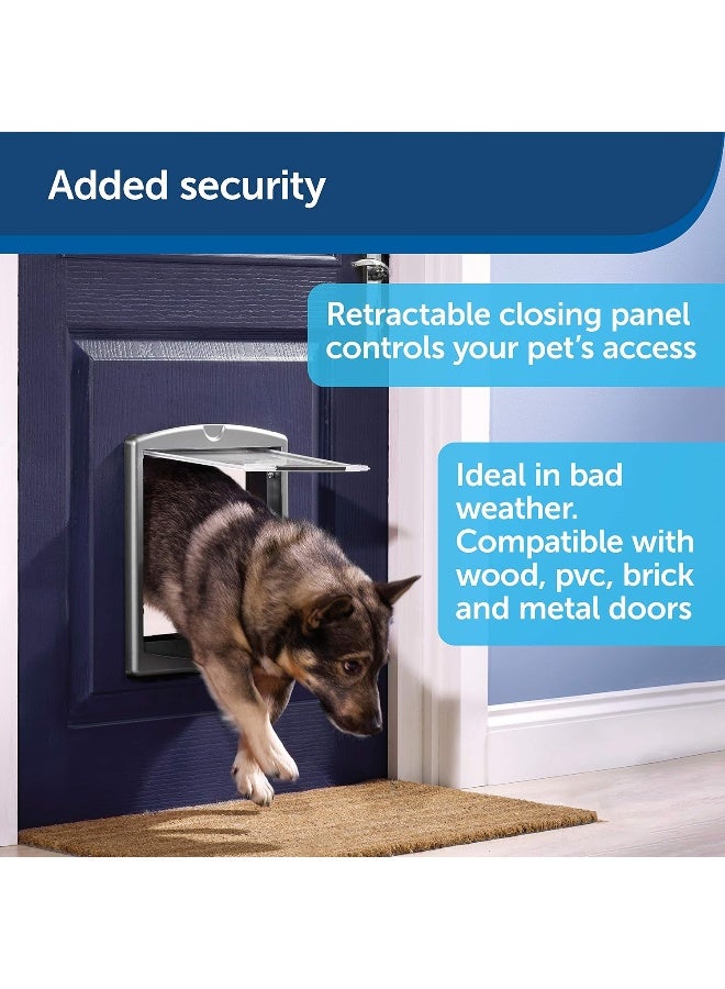 Original 2 Way Pet Door Brown Medium