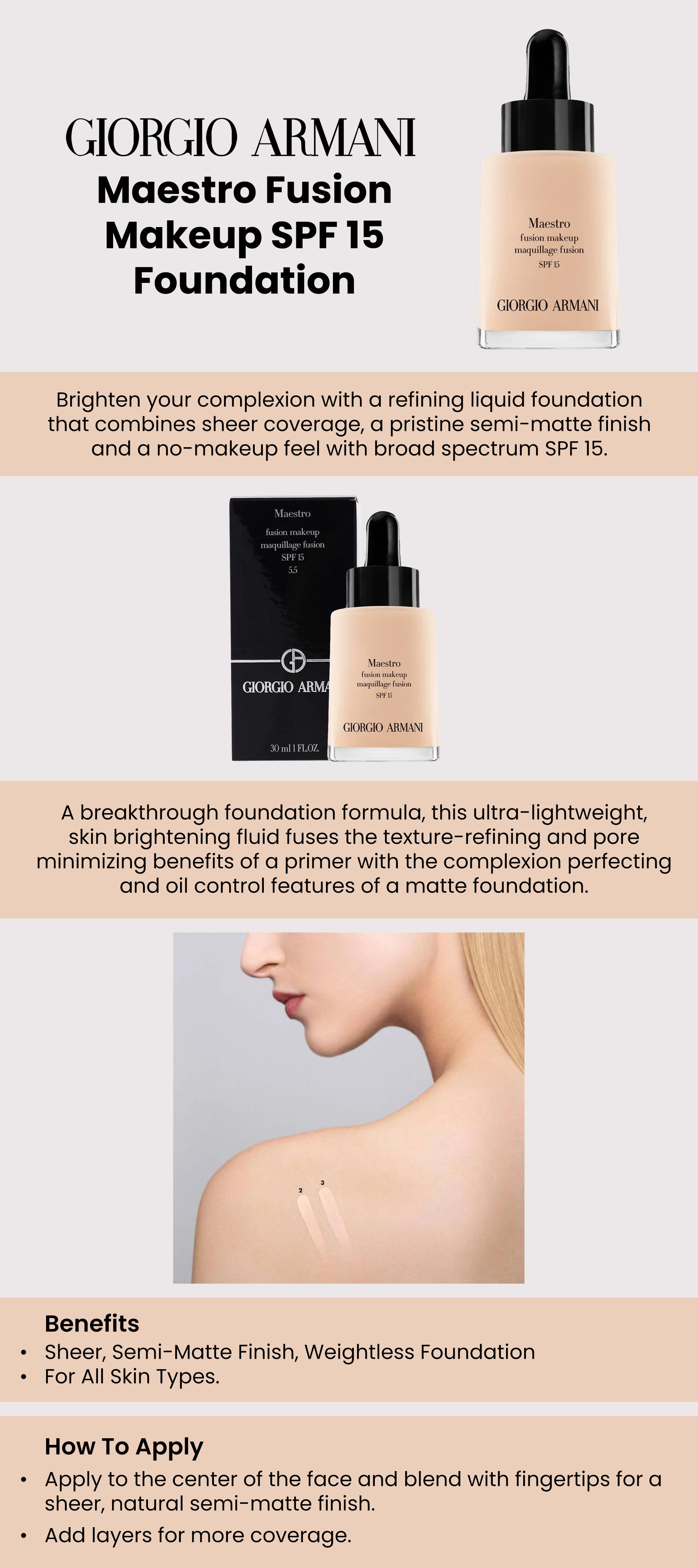 Maestro Fusion Makeup Foundation SPF15 5.5