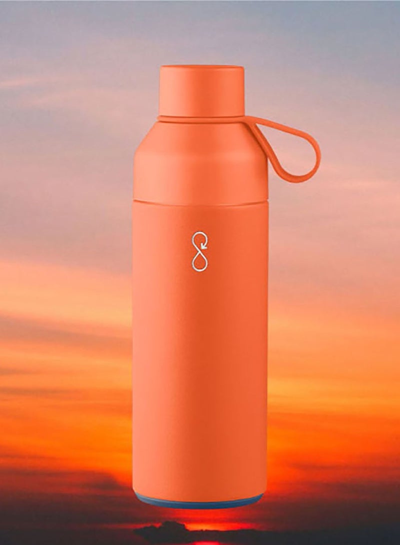 Eco-Friendly Stainless Steel Reusable Water Bottle Leakproof BPA Free Dishwasher Safe Double Wall Vacuum Insulated Thermos Flask - Sun 500ml