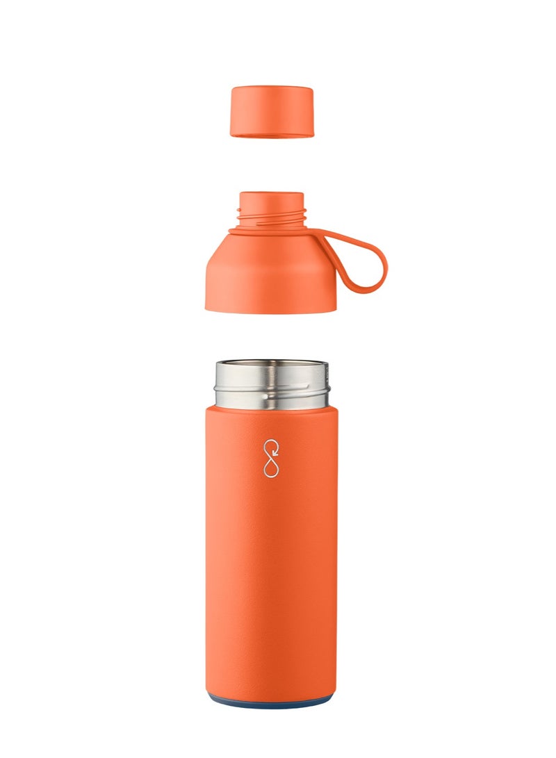 Eco-Friendly Stainless Steel Reusable Water Bottle Leakproof BPA Free Dishwasher Safe Double Wall Vacuum Insulated Thermos Flask - Sun 500ml