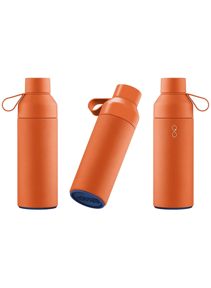 Eco-Friendly Stainless Steel Reusable Water Bottle Leakproof BPA Free Dishwasher Safe Double Wall Vacuum Insulated Thermos Flask - Sun 500ml