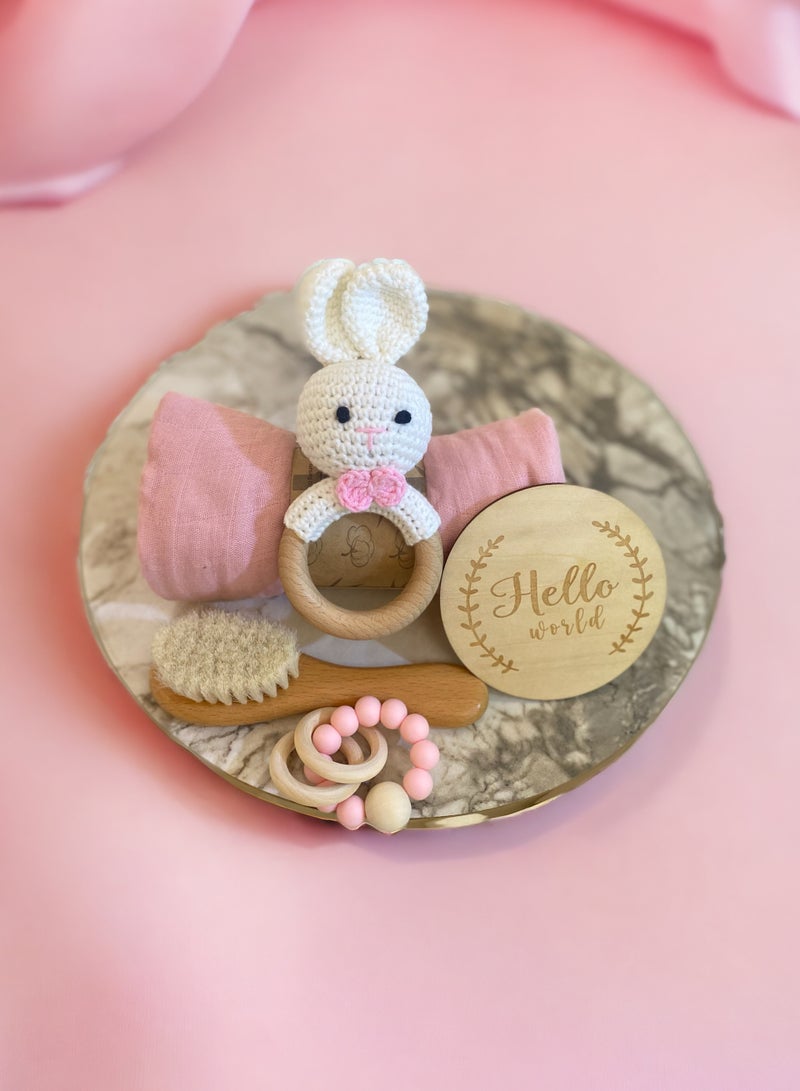 Newborn Baby Shower Gift Set This beautiful gift set is the perfect way to welcome a new baby into the world