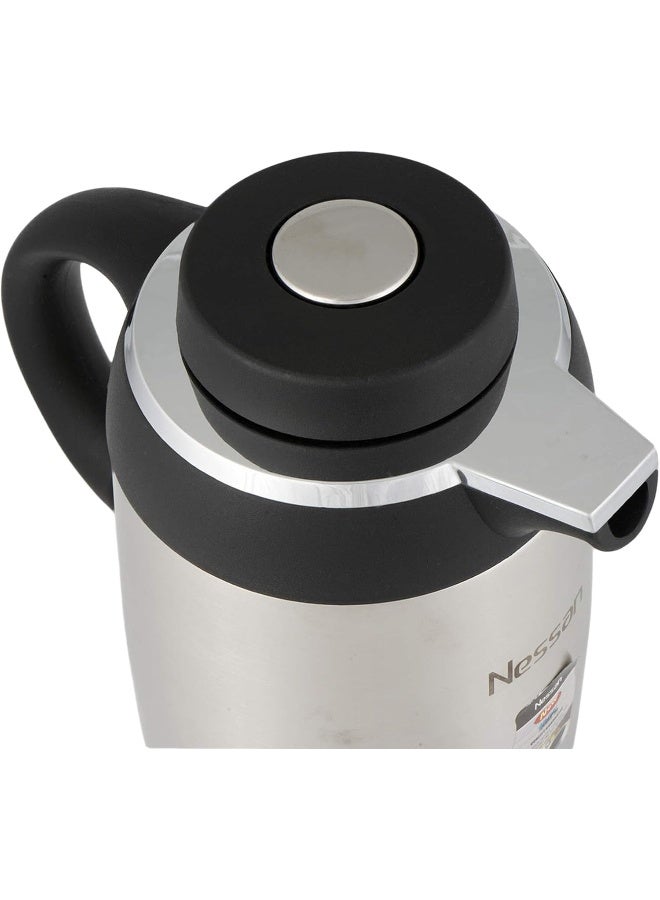 Stainless Steel Regal Flask Silver/Black