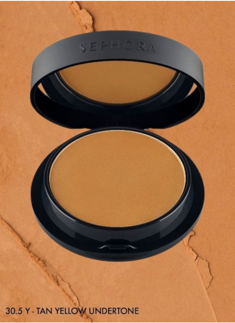 SEPHORA COLLECTION Best Skin Ever Matte Powder Foundation 30.5Y Tan - tan, yellow undertone (7.5g)