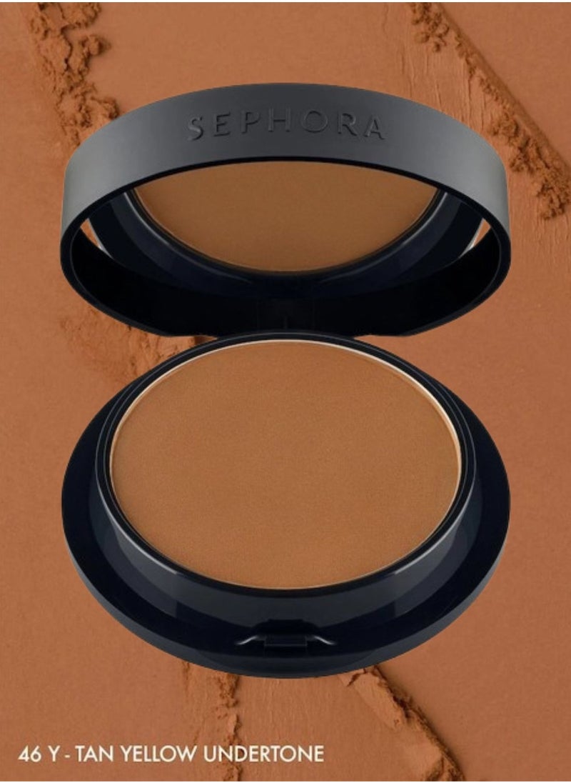 SEPHORA COLLECTION Best Skin Ever Matte Powder Foundation 46Y Tan - tan, yellow undertone (7.5g)