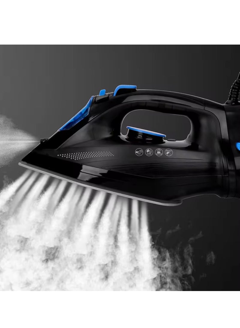 Ceramic Soleplate Cordless Steam Iron With 2400.W-IN301/Black