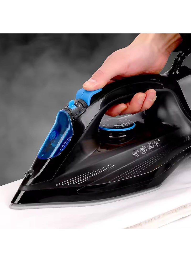 Ceramic Soleplate Cordless Steam Iron With 2400.W-IN301/Black