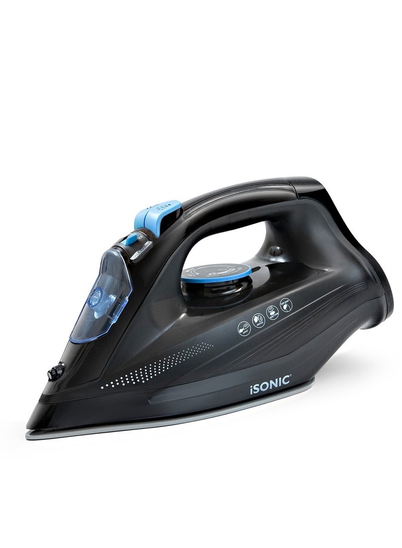 Ceramic Soleplate Cordless Steam Iron With 2400.W-IN301/Black