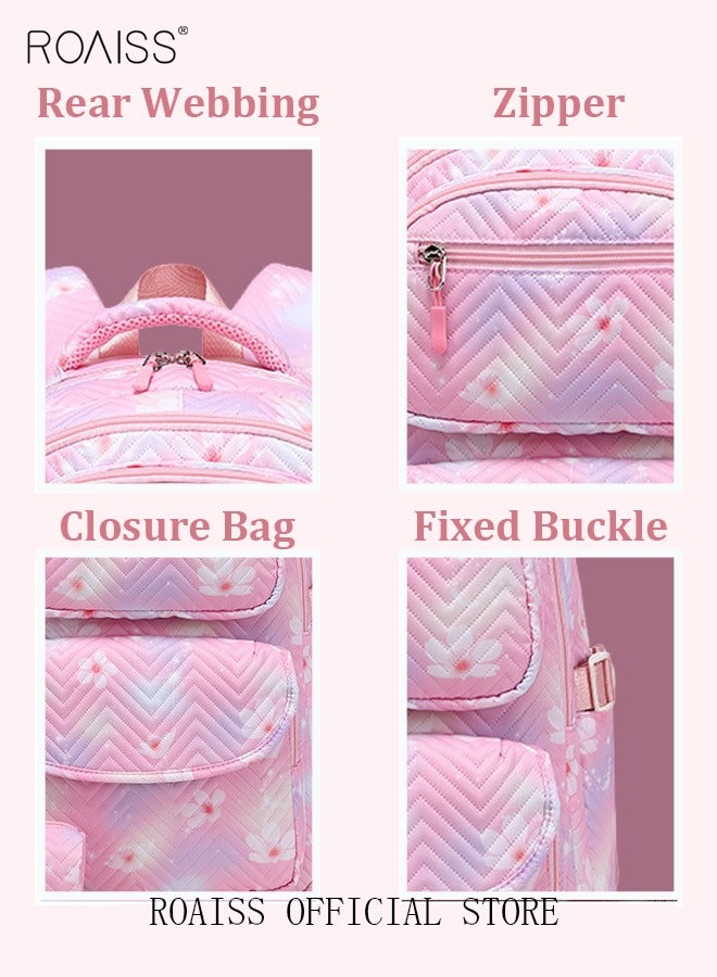 3 Piece Backpack Set Large Capacity Waterproof and Wear Resistant Same Color Series Lunch Bag and Pencil Case Large Capacity Storage Scientific Storage Simple Style Short Distance Travel Bag Student Backpack Laptop Bag