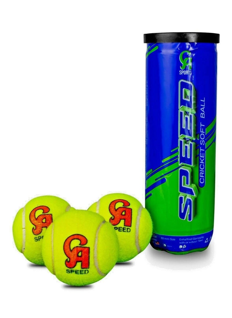 CA SPEED BALLS Soft Ball | Tennis Ball Tape Ball Crickets Balls Pack  of 6
