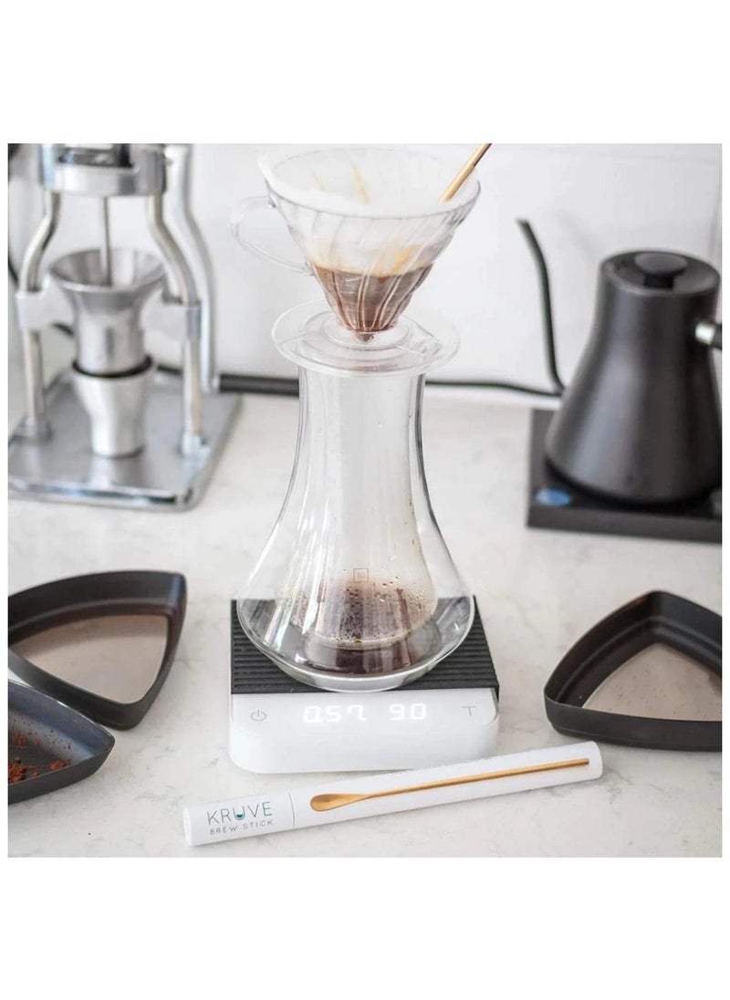 Evoke Coffee Carafe, Double-Walled Hand-Blown Borosilicate Glass, Precision Pouring - 600ml
