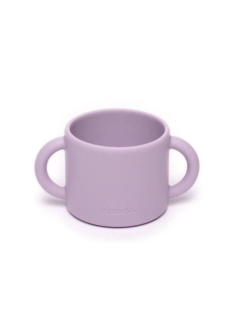 Pippeta Silicone Cup And Straw For Baby - Lilac