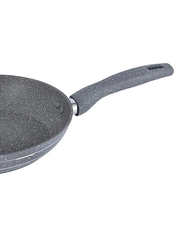 28Cm Smart Granite Series Frypan Forged Aluminium Body Durable Granite Coating 5 Layer Constructions Tempered Glass Multi Color Multi Color 28Cmcm