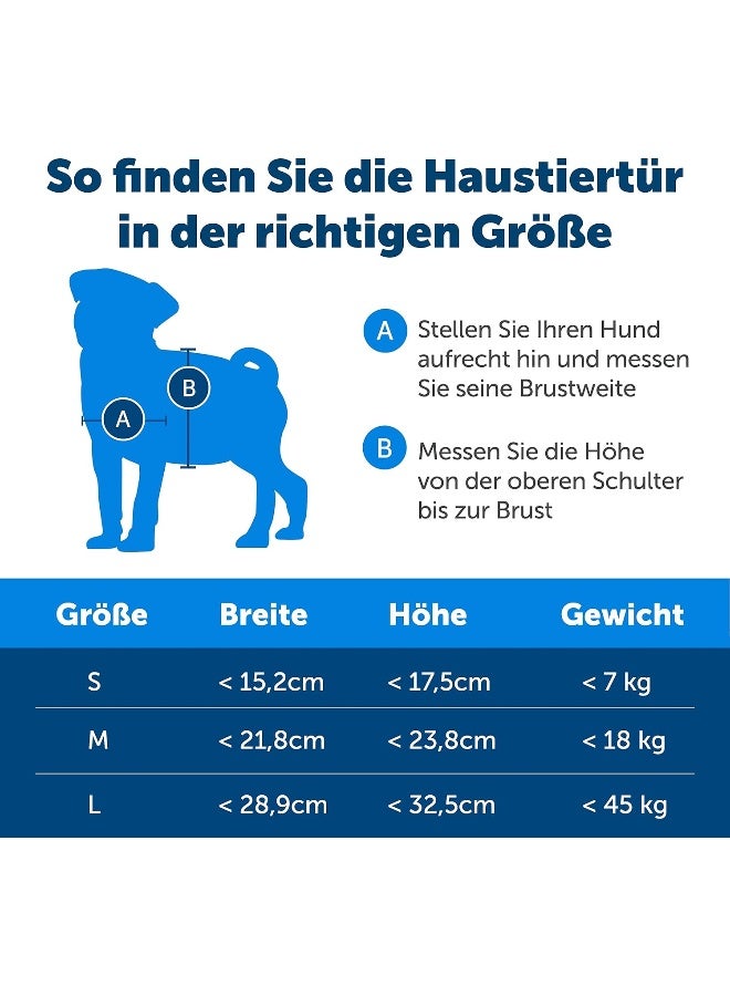 Original 2 Way Pet Door White Medium