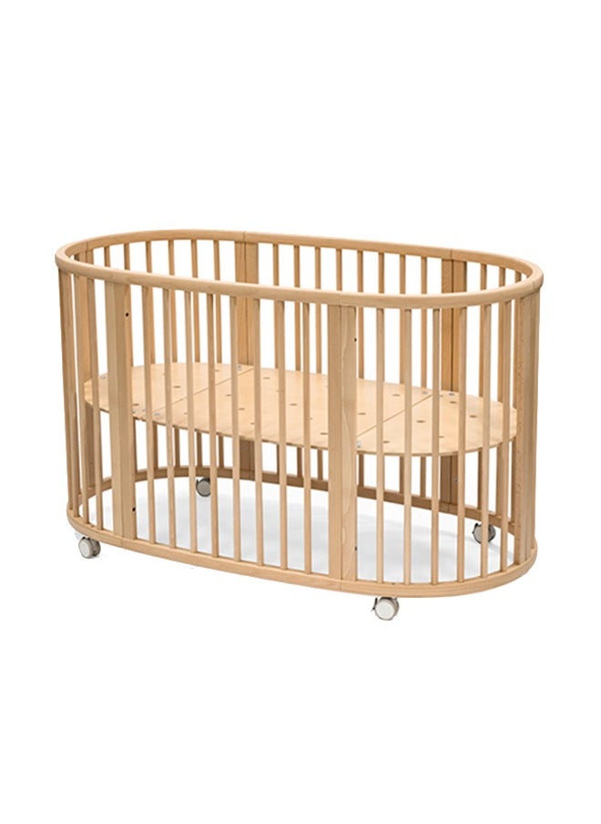 Sleepi Baby Crib/Bed Baby Bed For 0 - 36 Months Adjustable, Stylish And Flexible Optional Extension Kit For Children Up To 10 Years Old Natural