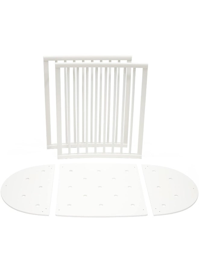 Sleepi Baby Bed Extension Convert Sleepi Mini Crib Into Sleepi Bed Suitable For Children Up To 3 Years Mattress Sold Separately Extends Bed To 127 Cm (50 Inches)White
