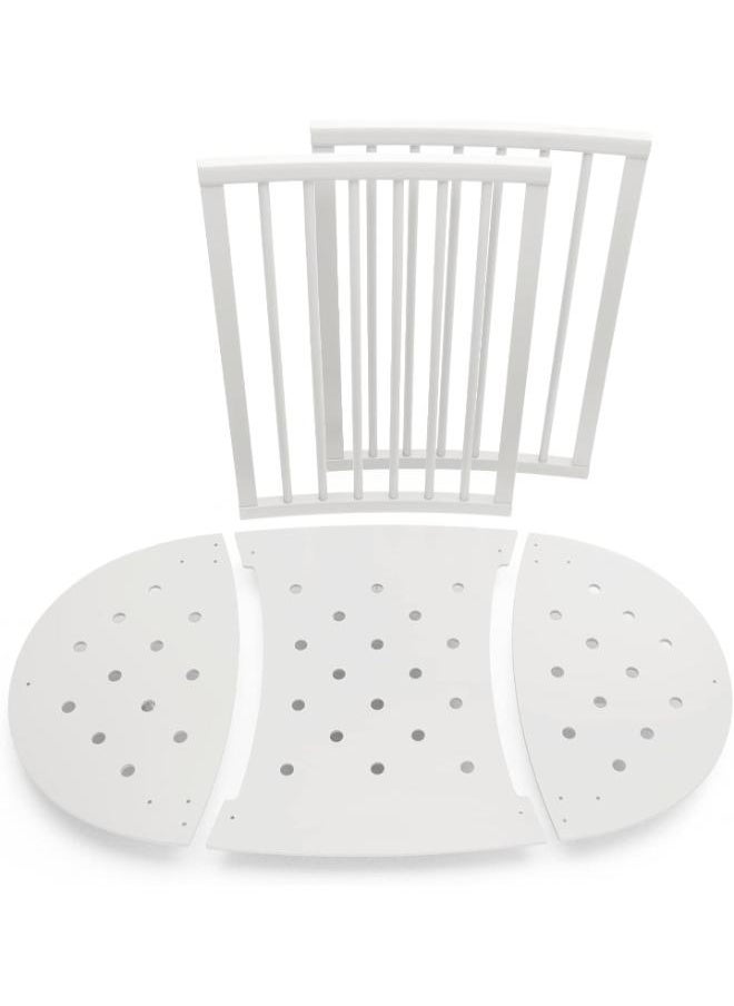 Sleepi Baby Bed Extension Convert Sleepi Mini Crib Into Sleepi Bed Suitable For Children Up To 3 Years Mattress Sold Separately Extends Bed To 127 Cm (50 Inches)White