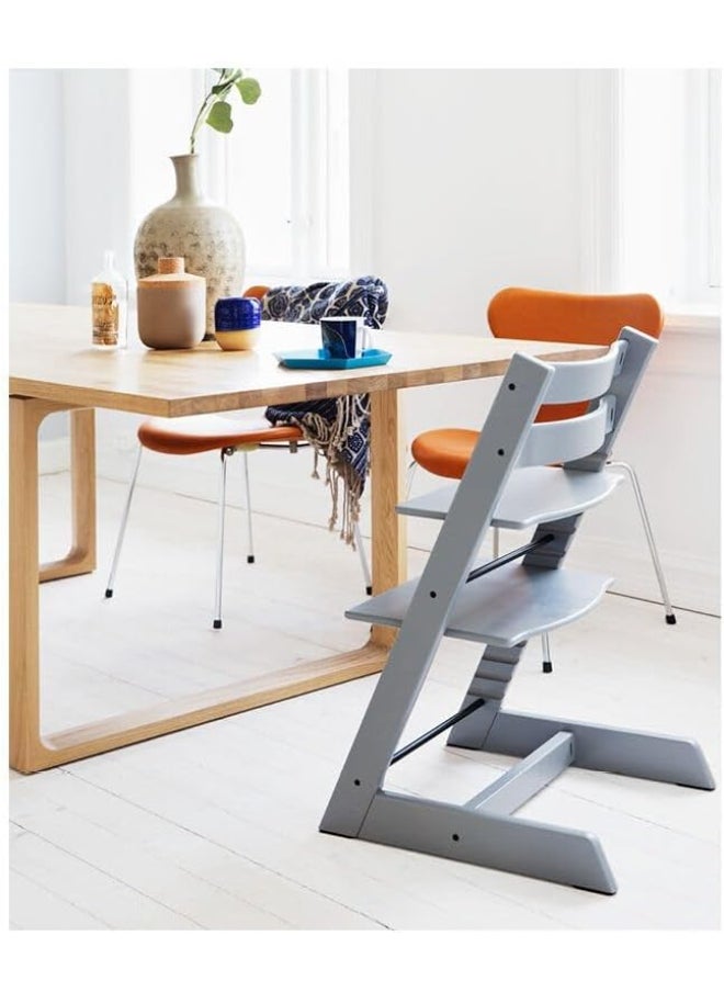 Tripp Trapp Chair Adjustable, Convertible Baby High Chair For Toddlers , Children And Adults Convenient, Comfortable And Ergonomic Classic Design Storm Grey