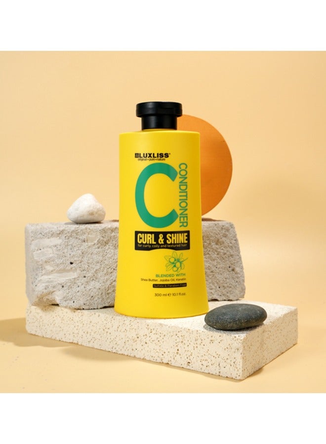 Curl & Shine For Curly, Oily And Textured Hair Conditioner 300ML