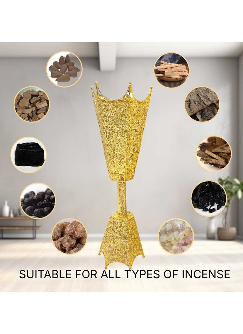 Stylish Large Oud Incense Burner, 96 cm long, Incense Holder for Home Fragrance and Decore