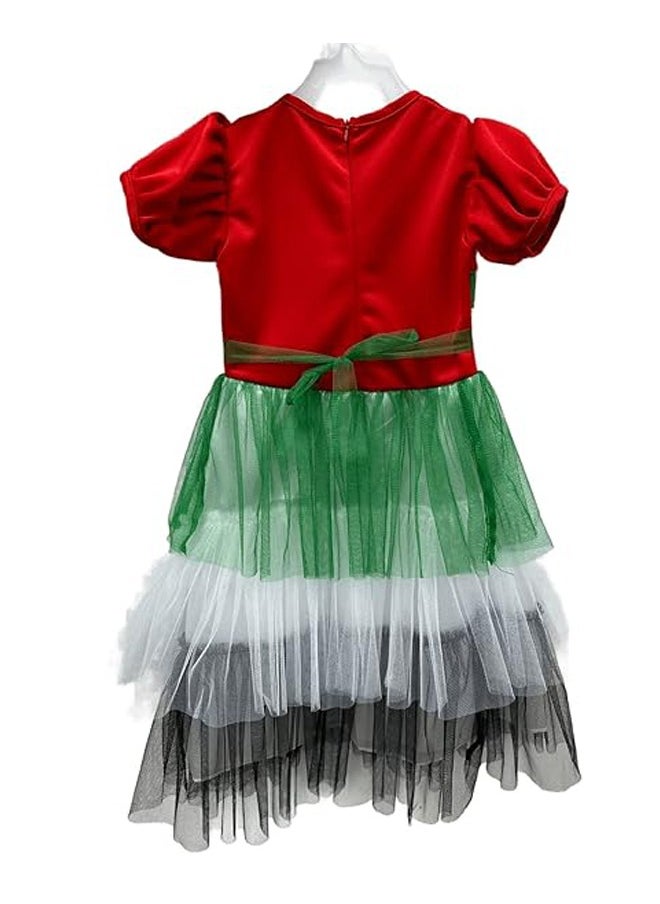 Brain Giggles UAE National Day Dress For Girls UAE Flag Dress Design (6-8 years)