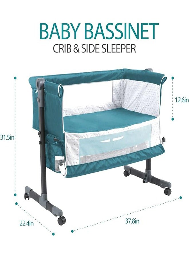 Multifunctional adjustable portable folding baby bed bedside baby bed toddler cradle with mosquito net