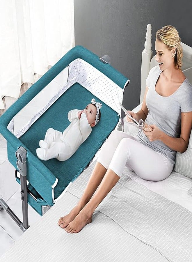 Multifunctional adjustable portable folding baby bed bedside baby bed toddler cradle with mosquito net