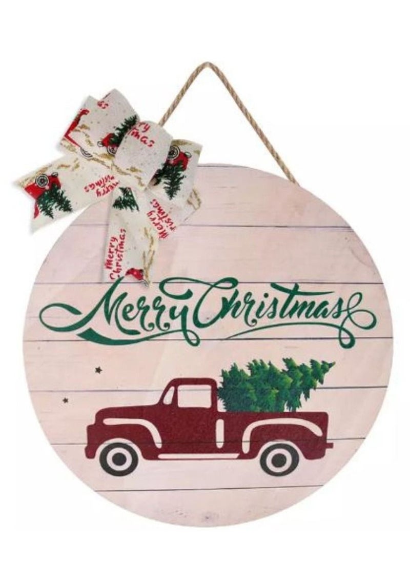 White Hanging Boards with Bow | Door or Wall Hanging Board | for Indoor or Outdoor use | Gifting (C)