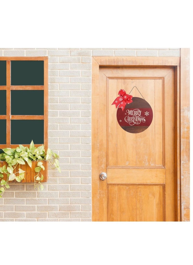 Hanging Boards with Red Bow | Door or Wall Hanging Board | for Indoor or Outdoor use | Gifting (B)