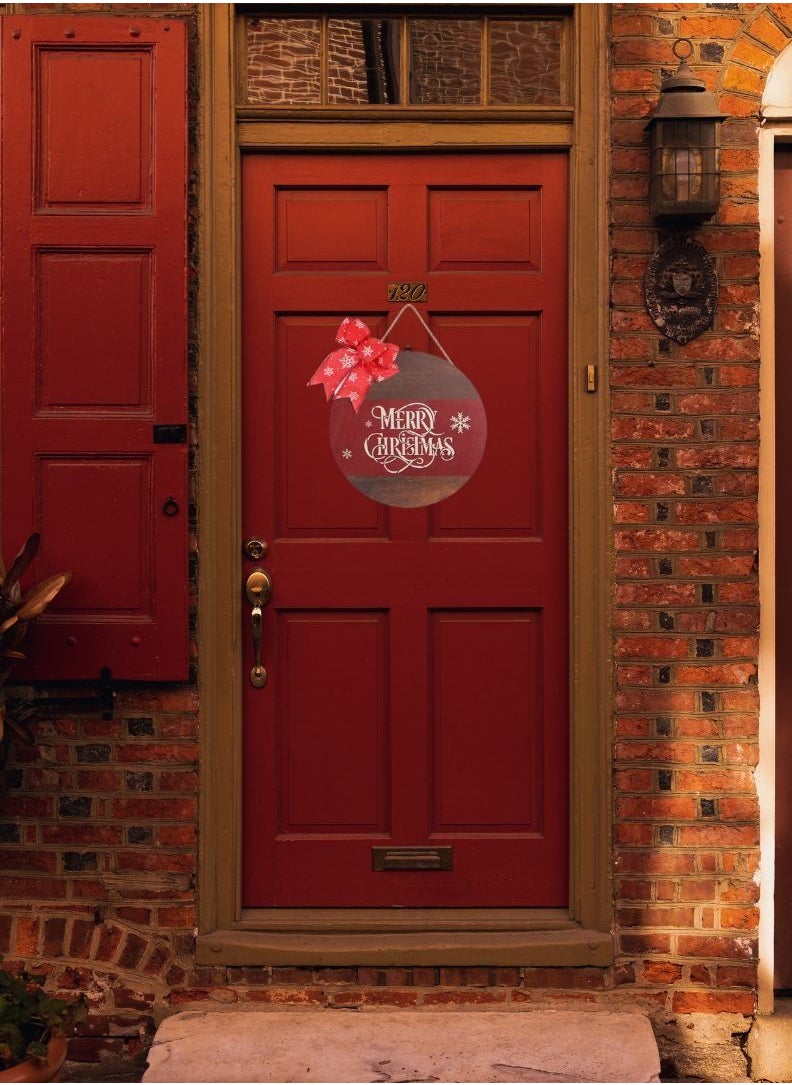 Hanging Boards with Red Bow | Door or Wall Hanging Board | for Indoor or Outdoor use | Gifting (B)