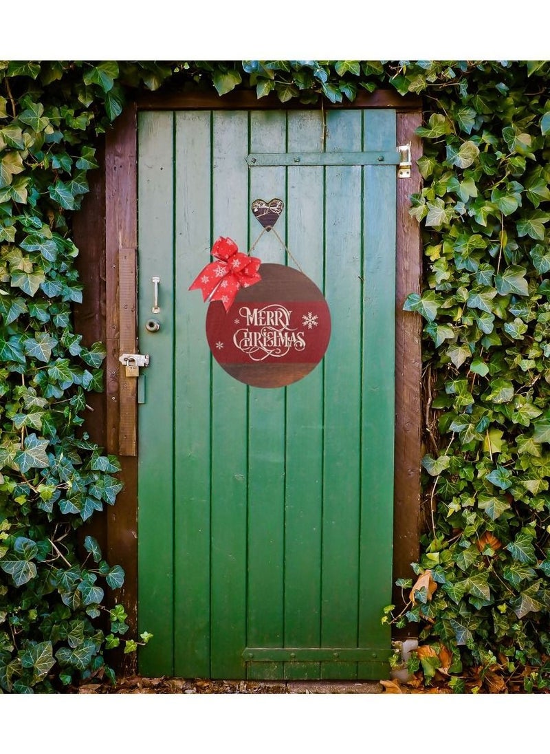 Hanging Boards with Red Bow | Door or Wall Hanging Board | for Indoor or Outdoor use | Gifting (B)