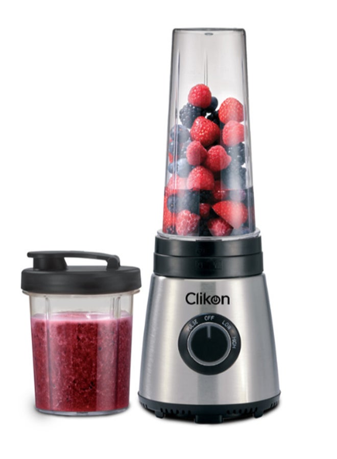 Powerful Copper Motor Smoothie Maker Set 600 ml 250 W CK2649 Silver/Black/Clear