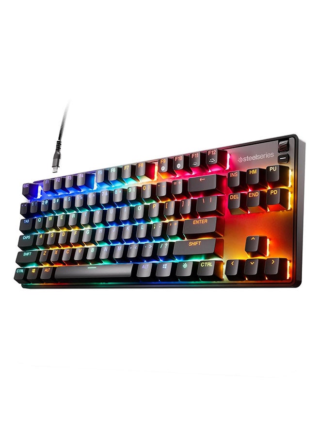 APEX 9 TKL  Gaming Keyboard, Linear OptiPoint Optical Switches, 5 Custom Profiles, 100M Keypresses, Per Key RGB Illumination, US English, Black | 64847