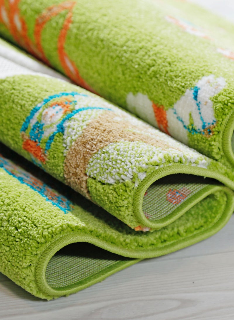 3D Play Carpet Farm Design - Medium | Pink | Activity Playmat for Kids & Children | Bedroom, Living Room, Nursery Rug | Polypropylene | Foldable | 150 cm x 100 cm