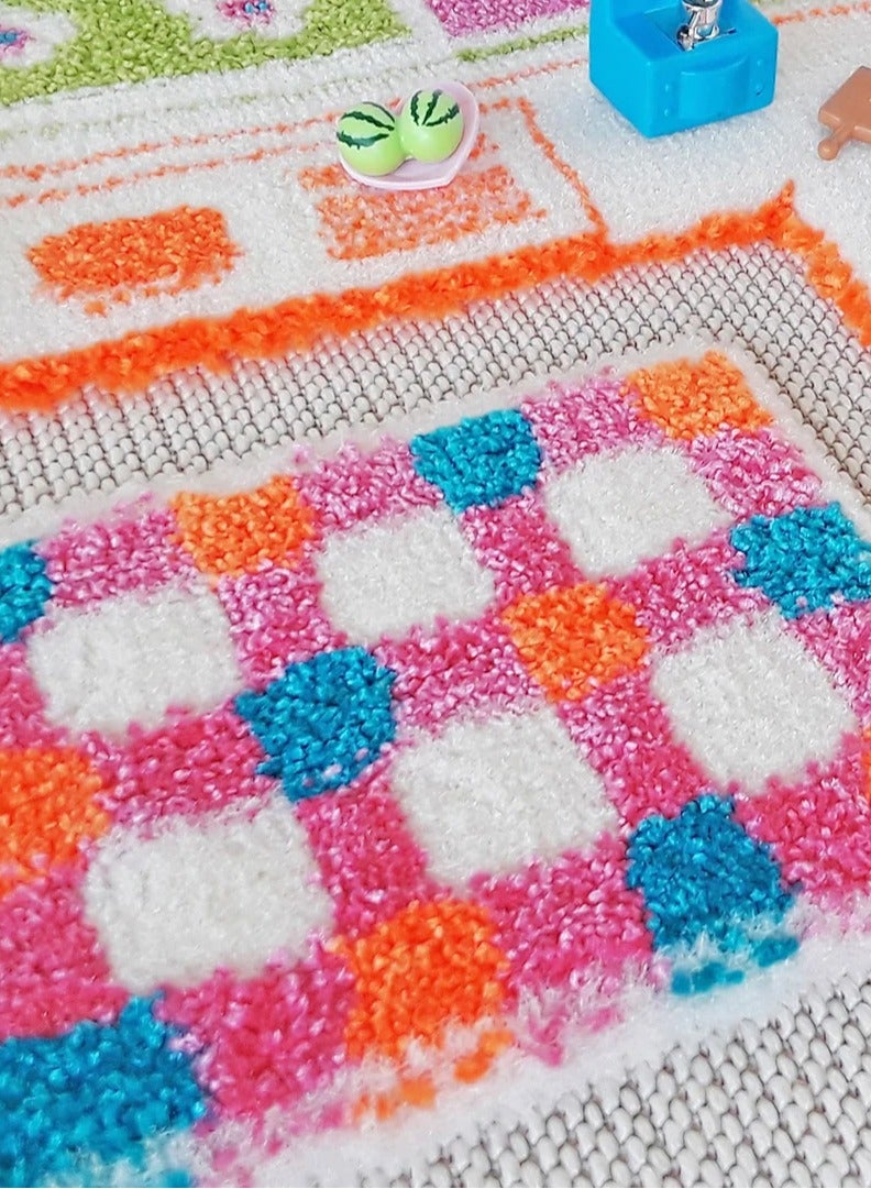 3D Play Carpet Playhouse - Large | Pink | Activity Playmat for Kids & Children | Bedroom, Living Room, Nursery Rug | Polypropylene | Foldable | 200 cm x 135 cm