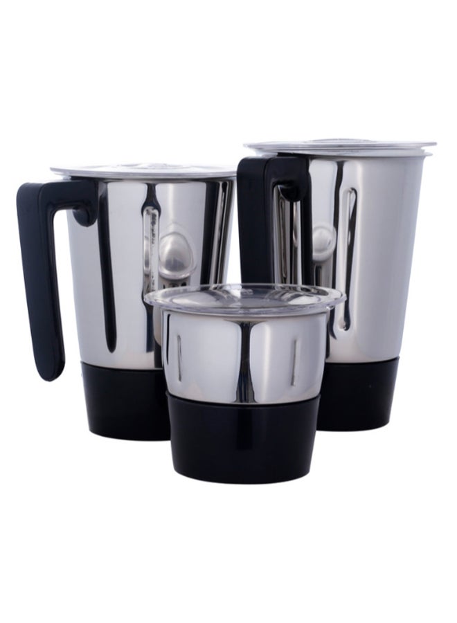 3-Piece Electric Blender 1 L 750 W YTRE987660 Black/Silver