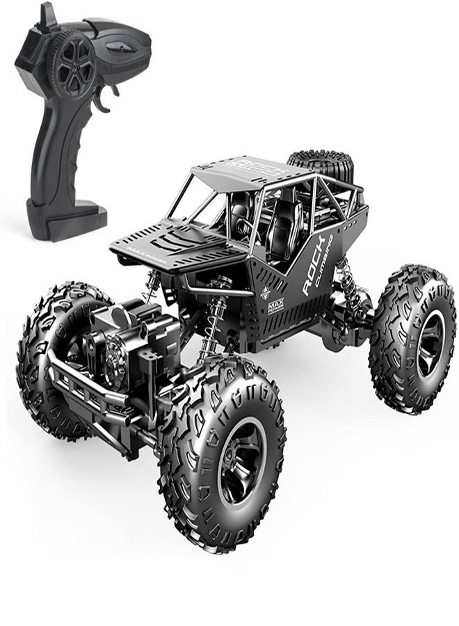 Rechargeable Rock Stunt RC Car, 4WD 2.4GHz Remote Control Truck with off Road Tires LED Lights RC Drift Cars for Kids