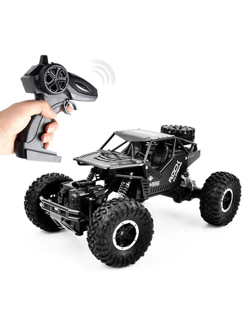 Rechargeable Rock Stunt RC Car, 4WD 2.4GHz Remote Control Truck with off Road Tires LED Lights RC Drift Cars for Kids