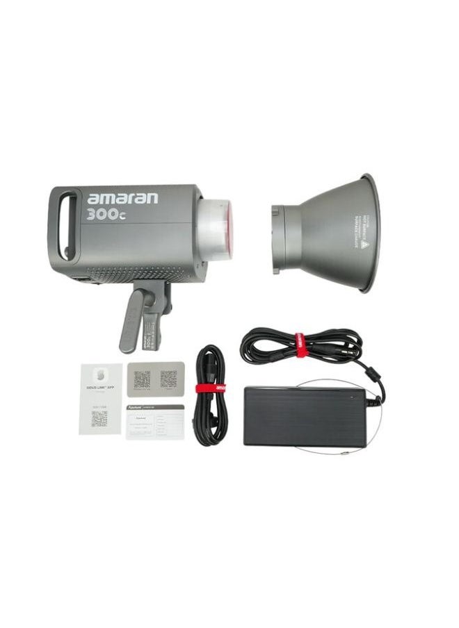 Amaran 300c RGB LED Monolight – Full Color Studio Light (Grey) for Creators & Filmmakers