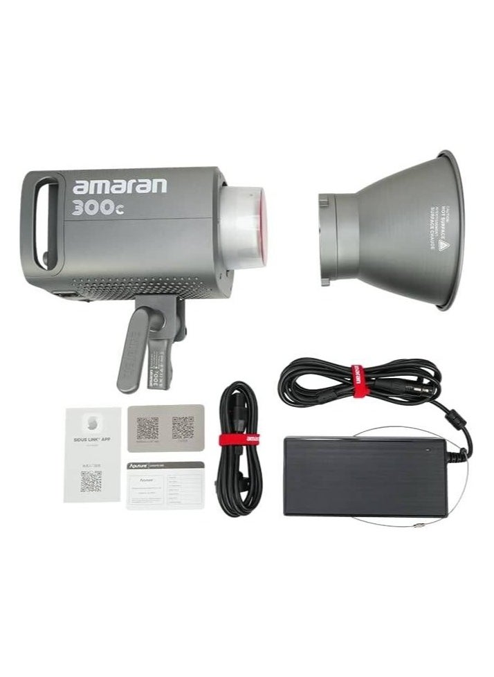 Amaran 300c RGB LED Monolight – Full Color Studio Light (Grey) for Creators & Filmmakers