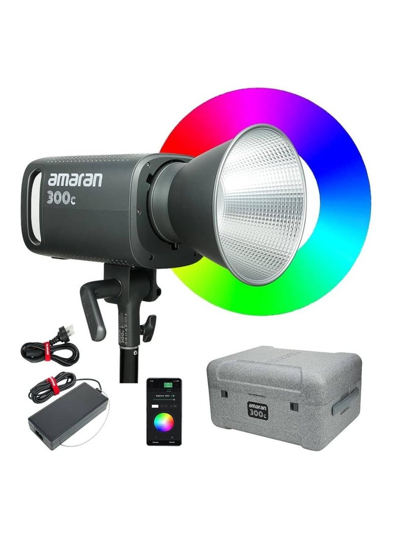 Amaran 300c RGB LED Monolight – Full Color Studio Light (Grey) for Creators & Filmmakers